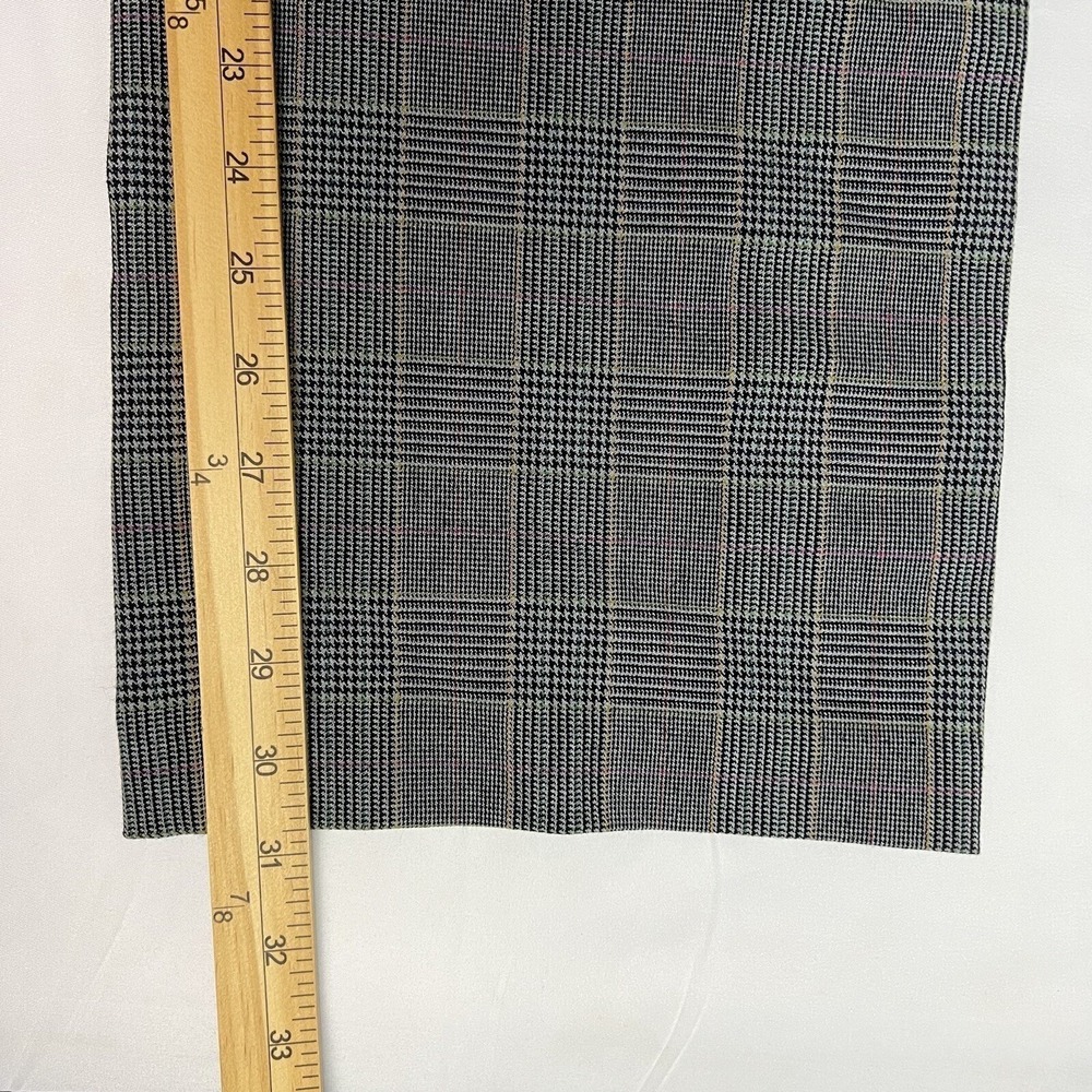 Dialogue Glen Plaid Dress Pants Womens 12 Grey Plaid Straight Leg NWT - Picture 6 of 7